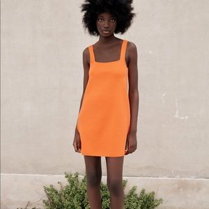 Orange Knit Zara Dress